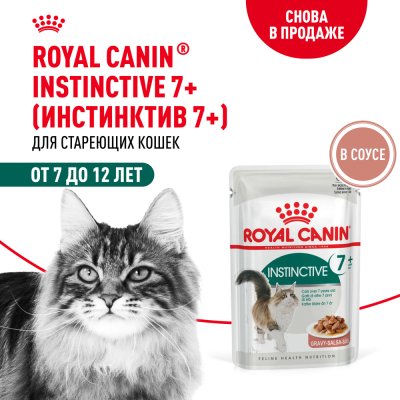 Корм для кошек ROYAL CANIN Instinctive+7 старше 7 лет конс. 85г