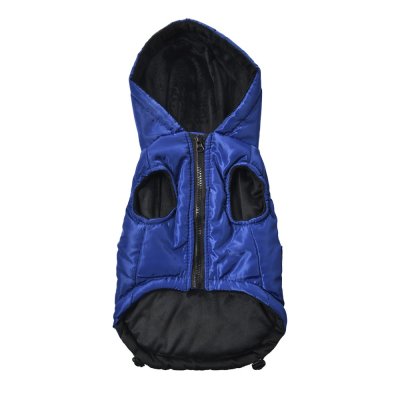 Куртка для собак Foxie Merro синяя с капюшоном р. L (длина спины 40см)
