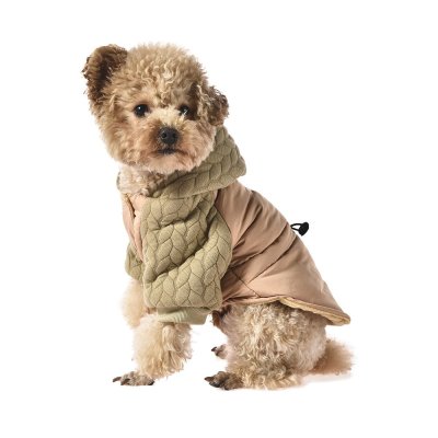 Куртка для собак Foxie Cheesecake бежевая р. M (длина спины 35см, обхват груди 52-58см)