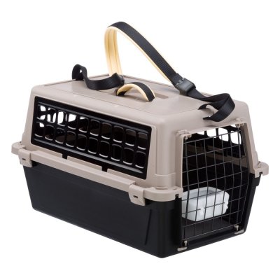 Переноска FERPLAST Atlas 10 Trendy+ черная, с ремнём