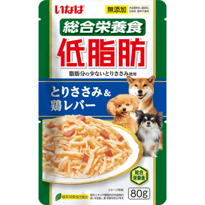 Корм для собак INABA Teishibo куриное филе с куриной печенью в желе пауч 80г