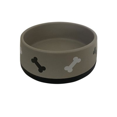 Миска для животных Foxie Bonny серая керамическая 16х16х6см 850мл