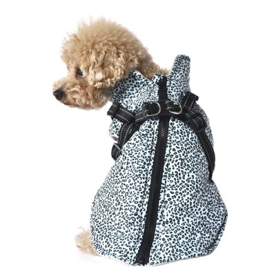 Куртка со шлейкой для собак Foxie Noise разноцветная р. L (длина спины 40см, обхват груди 57-63см)