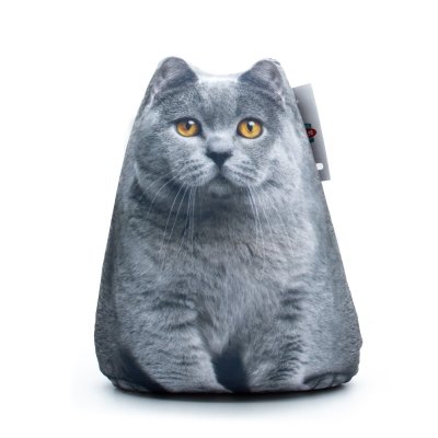 Игрушка-антистресс БЕТХОВЕН Серый кот 20см