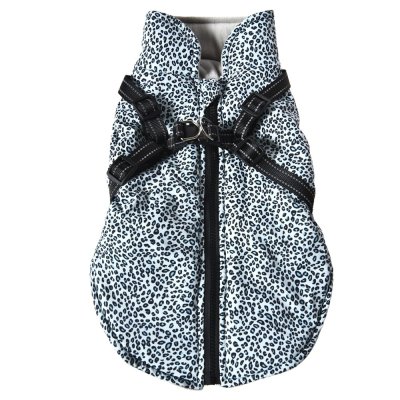 Куртка со шлейкой для собак Foxie Noise разноцветная р. S (длина спины 30см, обхват груди 47-53см)