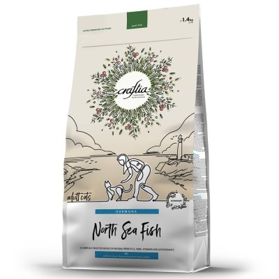 Корм для кошек CRAFTIA Harmona из рыбы северного моря сух. 1,4кг