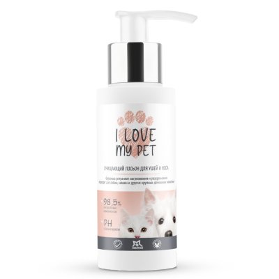 Лосьон I LOVE MY PET для ушей и носа очищающий 100мл