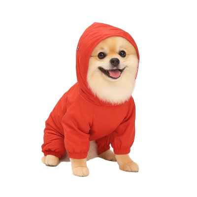 Дождевик для собак Foxie Sport красный р. S (длина спины 30см, обхват груди 40см)