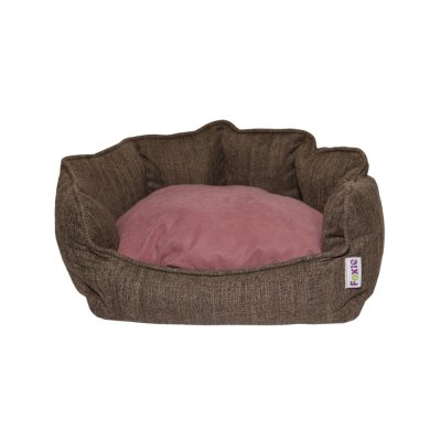 Лежак для животных Foxie Cream Shell 58x51см коричневый