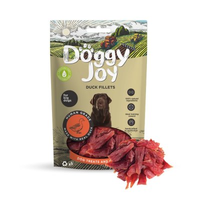 Лакомство для собак DOGGY JOY 50867 для крупных пород Утиные полоски 90г