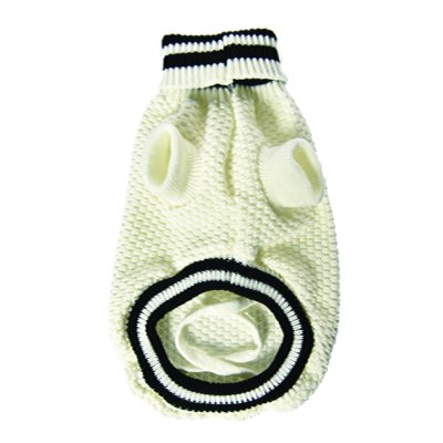 Свитер для собак Foxie Stripes белый с черным р. M (длина спины 35см)