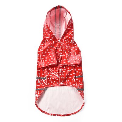 Дождевик для собак Foxie Rain красный с полосами р. L (длина спины 40см)