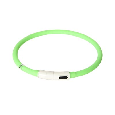 Ошейник для собак Foxie Night-light светящийся 55см зеленый