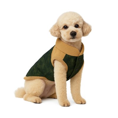 Жилет для собак Foxie Delicate velvet желтый р. M (длина спины 35см, обхват груди 52-58см)