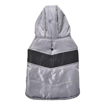 Попона для собак Foxie Classic серая с капюшоном р. L (длина спины 40см)