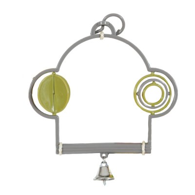 Качели для птиц ZOLUX пластиковые с колокольчиком и боковыми игрушками