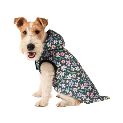 Плащ для собак Foxie Flower glade двухсторонний разноцветный р. L (дл.спины 40см, обхват груди 57-63см)