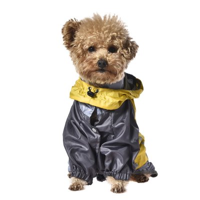 Комбинезон-дождевик для собак Foxie Ray трансформер желтый р. L (дл.спины 40см, обхват груди 38-42см)