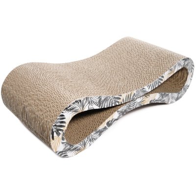 Когтеточка-лежанка для кошек TRIOL Бесконечность из гофрокартона двусторонняя 45х20х12,5см