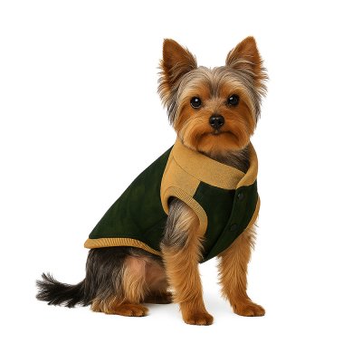 Жилет для собак Foxie Delicate velvet желтый р. S (длина спины 30см, обхват груди 47-53см)