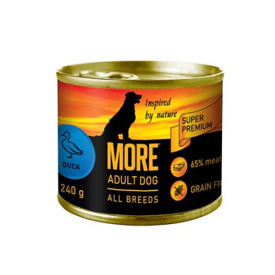 Корм для собак MORE паштет из утки банка 240г