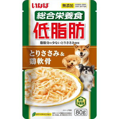 Корм для собак INABA Teishibo куриное филе с куриными хрящами в желе пауч 80г