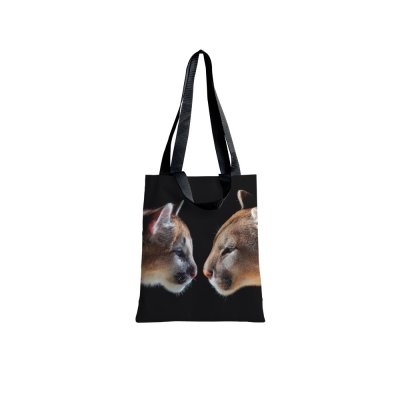 Сумка-шоппер БЕТХОВЕН Пумы 40х35см черная