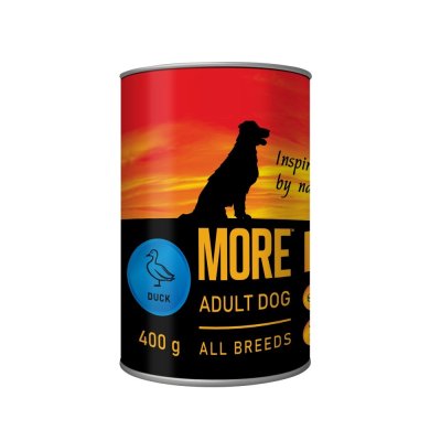 Корм для собак MORE паштет из утки банка 400г