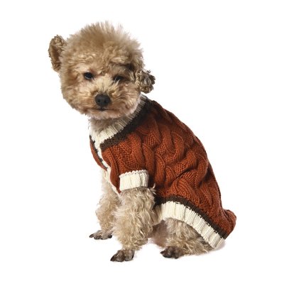 Свитер для собак Foxie Aesthetics рыжий р. S (длина спины 30см, обхват груди 38-45см)