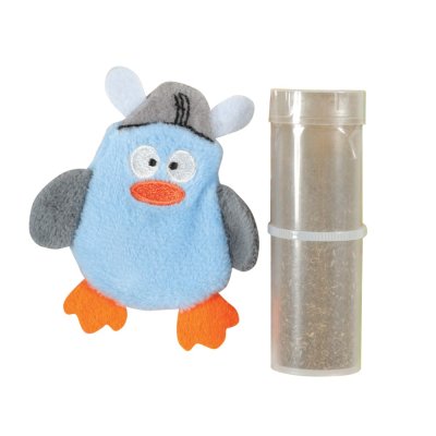 Игрушка для кошек ZOLUX Озадаченный пингвин с кошачьей мятой в комплекте 7см