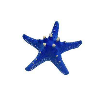 ГРОТАКВА Декор для аквариума Звезда остроконечная, 12х12х4 см, синий