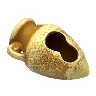 ГРОТАКВА Декор для аквариума Амфора, 10х7х7 см, оранжевый