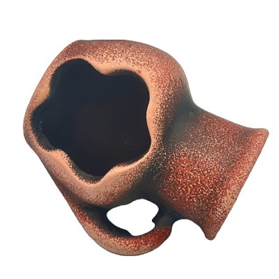 ГРОТАКВА Декор для аквариума Крынка, 8х7х7 см, шоколадный