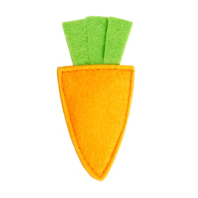 Pet hobby Игрушка для кошек Морковка с мятой, 9,5х4,5х1,5 см, оранжевая