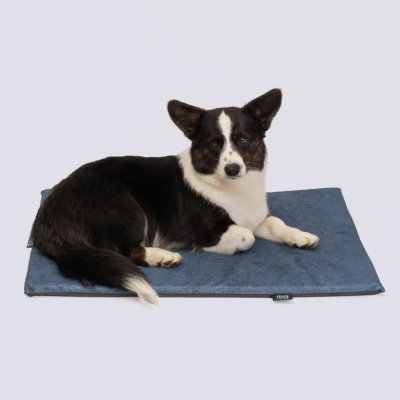 RURRI Матрас для кошек и собак мелких и средних пород, 80х50х3 см, синий