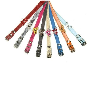 Ошейник для собак DOGGER строч. цвет./бант 12мм