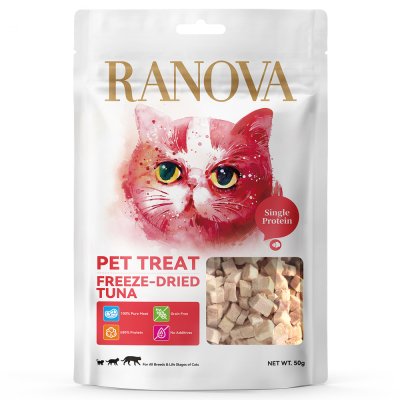 Лакомство для кошек RANOVA сублимированное Тунец, 50г