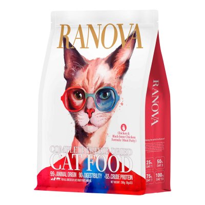 Корм для кошек RANOVA сублимированный с курицей, 200г