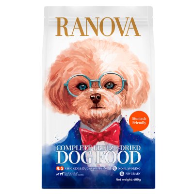Корм для собак RANOVA сублимированный с курицей и уткой, 400г