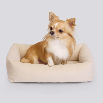 RURRI Лежак для собак и кошек Балу, 42х35х10 см, бежевый