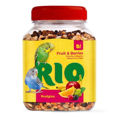РИО Лакомство Фруктово-ягодная смесь для волнистых попугайчиков, 180 гр.