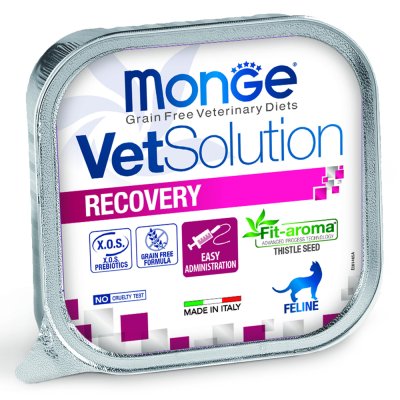 Корм для кошек Monge VetSolution Recovery в период выздоровления ламист. 100г