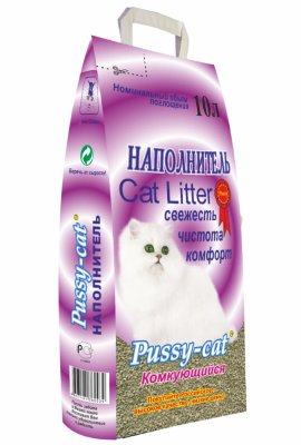 Наполнители Pussy-Cat Комкующийся наполнитель, 10л (6.9 кг)