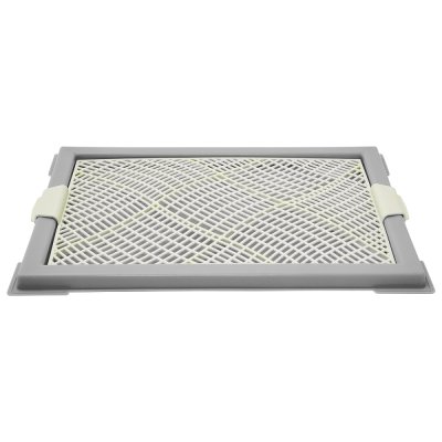 Туалет для собак ZOO ONE Мини с сеткой 46х34х2,5см (серый)