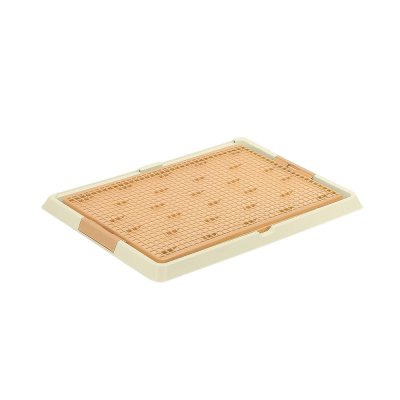 Туалет для собак ZOO ONE Мини с сеткой 47х34х2,5см (бежевый)