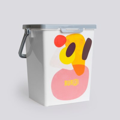 RURRI Контейнер для сухого корма, 5,5 л, 22,5х18,5х24 см, серый