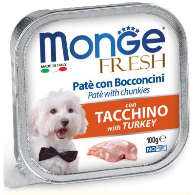 Корм для собак Monge Fresh индейка ламист. 100г
