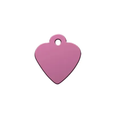 Адресник Адресник для кошек и собак Сердце, 26х25 мм, розовое