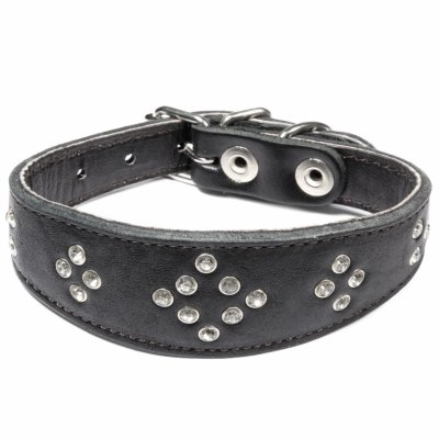 Ошейники, шлейки Triol Ошейник кожаный двойной селедка "Каскад" (28 г)