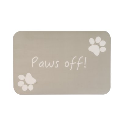Petmax Коврик под миску для кошек и собак Paws off, 43х28 см